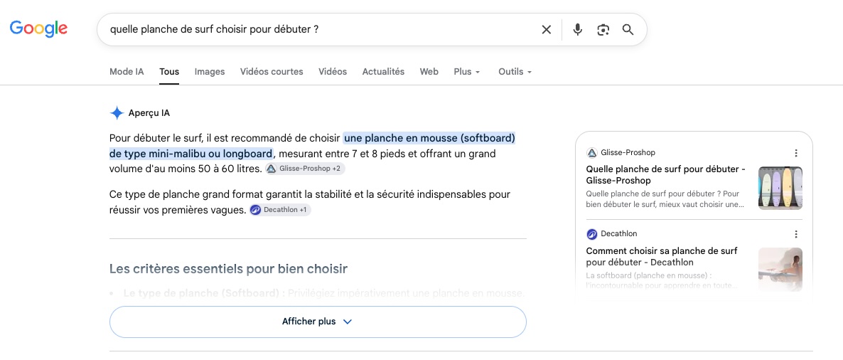 google ai overviews exemple